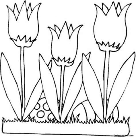easter lily coloring page  getdrawings