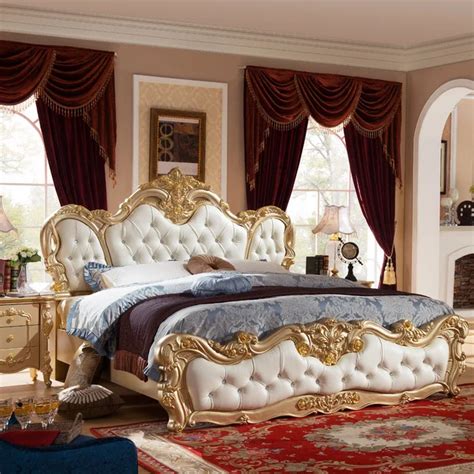 french luxury bed  gold color  mattress   beds