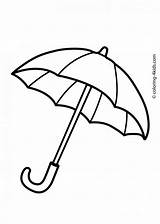 Coloring Colouring Pages Spring Visit Umbrella sketch template