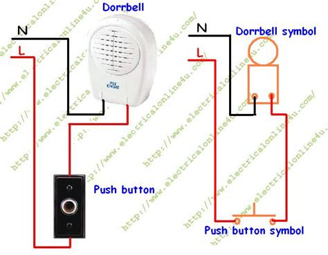 single door doorbell wiring schematic