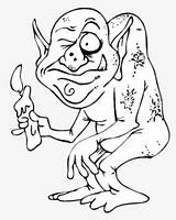 Goblin Clipartkey sketch template
