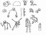 Terraria Bosses Skeletron Colouring Coloringpages sketch template