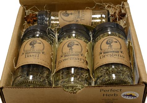 perfect herb spices gift set   gift set  high plains spice