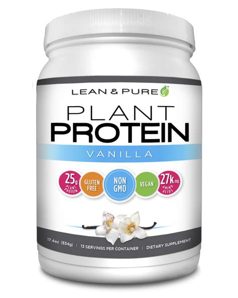 Plant Protein Vanilla 25g Protein Per Serving Olympian Labs