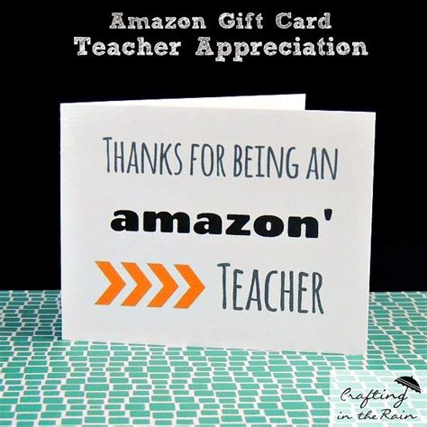 teacher appreciation gift card printables   ideas
