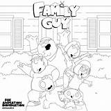 Griffin Animation Familyguy Coloringbook Television sketch template