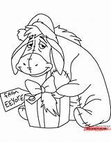 Christmas Eeyore Coloring Disney Pages Winnie Pooh Disneyclips Drawing Sheets Colouring Drawings Gif Cute Present Characters Printable Xmas Pdf Tumblr sketch template