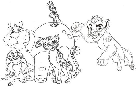 lion guard coloring pages  kion bunga fuli ono  beshte