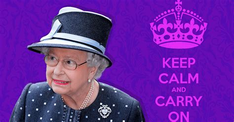 the queen tells country to keep calm and carry on after brexit at