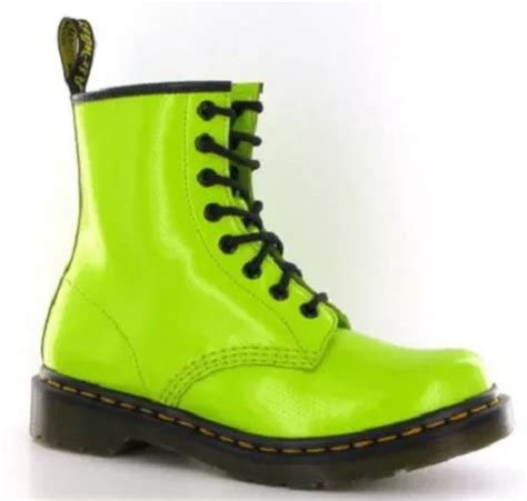 rare  neon lime green qq dot  martens  martens boots boots fabulous shoes