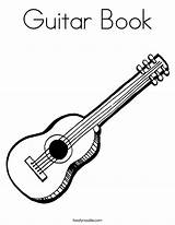 Guitar Book Coloring Morning Built California Usa Noodle sketch template