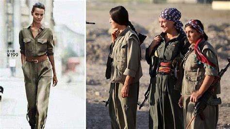 peshmerga style handm sorry for ‘kurdish female fighter jumpsuit al