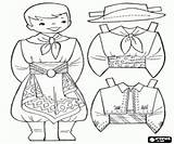 Gaúcho Coloring Dress Pages Doll Paper Argentina Oncoloring Games Clothing Game Printable Traditional Dolls Colouring Children Craft sketch template