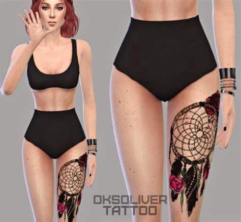 110 Best Cc Sims 4 Tattoo Images On Pinterest
