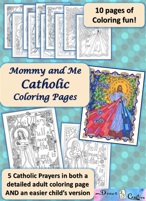 mommy   catholic coloring pages drawnbcreative