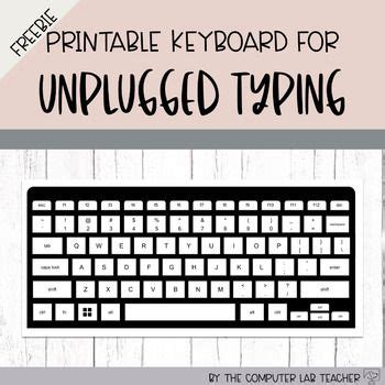distance learning printable keyboard  unplugged keyboarding
