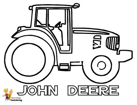 print   easy john deere tractor coloring page sweet