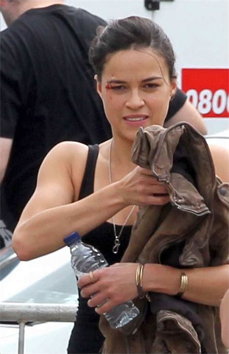 michelle rodriguez on the set of fast and furious 6 hawtcelebs