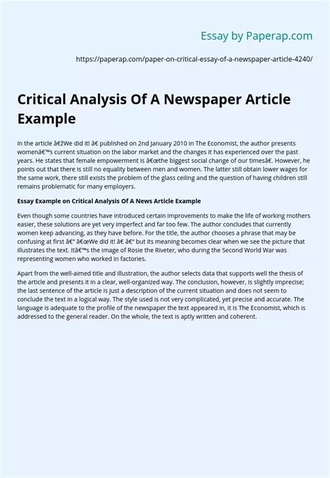 newpaper articles examples       differentiated