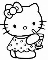 Kitty Hello Coloring Pages Printable Cartoon Colouring Characters Color Character Sanrio Kids Sheets Colorear Emo Print Summer Cute Hk Book sketch template