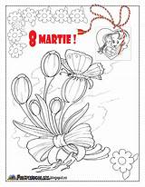 Martie Colorat Fise Planse Lucru Fisa Gradinita sketch template