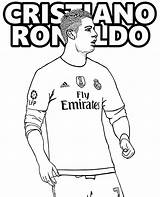 Ronaldo Coloring Cristiano Pages Portugal Real Madrid Sheets Printable Print Cr7 Color Football Soccer Sheet Player sketch template