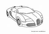 Coloring Bugatti Pages Veyron Supercar Pretty Race Cars Albanysinsanity Super sketch template