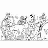Trojan Hector Achilles sketch template