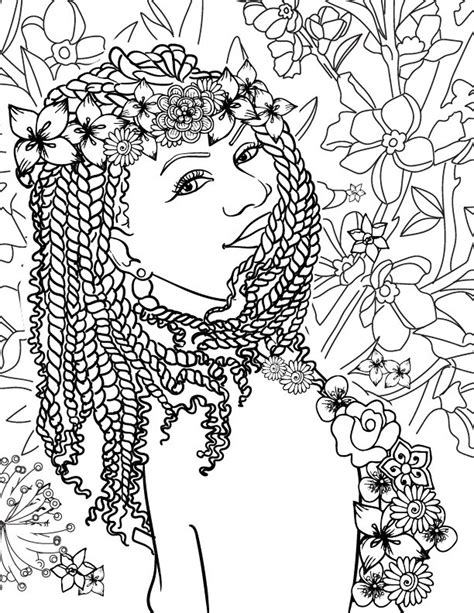 printable coloring page melanin coloring page black woman coloring page