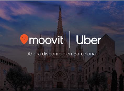 moovit felicita  uber por integrar el transporte publico en barcelona