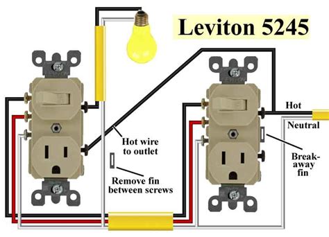 wiring diagram switch receptacle combination lee
