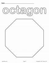 Octagon Preschool Tracing Trace Recognition Octagons Hexagon Lessons Nonagon Pentagon Mpmschoolsupplies Draw sketch template