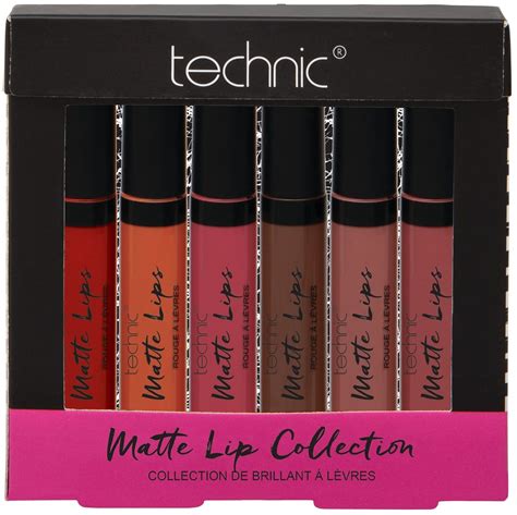 technic matte lip collection 6pcs liquid lipstick t set