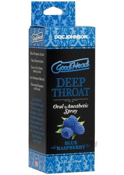 goodhead deep throat spray blue raspberry 2 fl oz on literotica