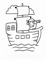 Piratenschiff Ausmalbild Piraten Schiff Pirat sketch template