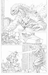 Godzilla Mechagodzilla Gigan Redesign sketch template