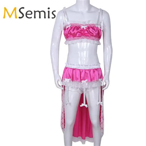 detail feedback questions about mens bra set sissy bra lingerie silky