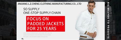 jinjiang lzcheng clothing manufacturing   jacket pu jacket