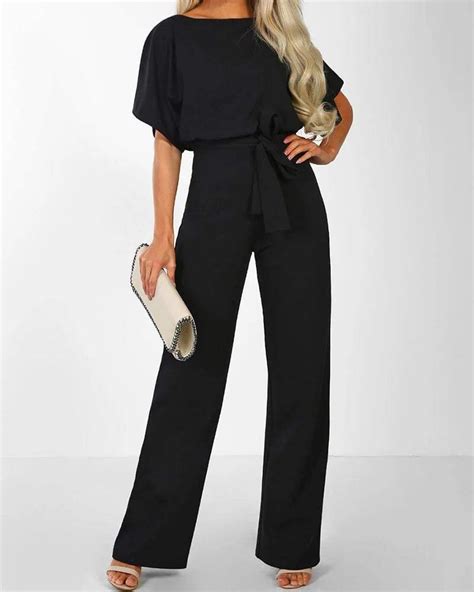 exlura lace up plus size formal jumpsuits for wedding jumpsuits for