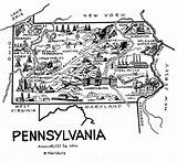 Pennsylvania Geography sketch template