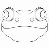 Frog Mask Tree Coloring Printable Masks Animal Supercoloring Printables Pages Frogs Categories Kids sketch template