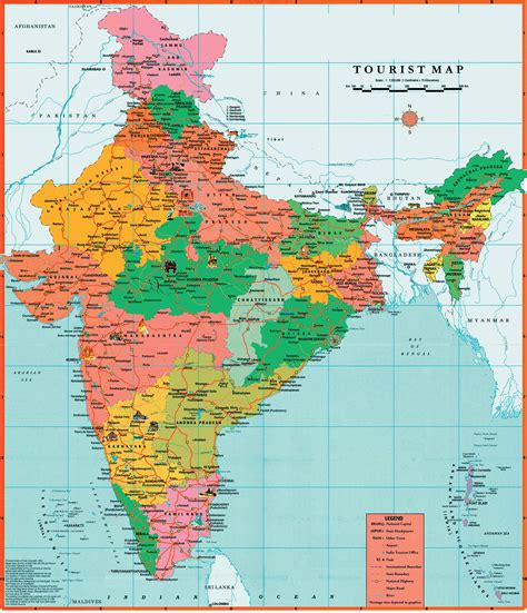 maps  india detailed map  india  english tourist map  india road map  india