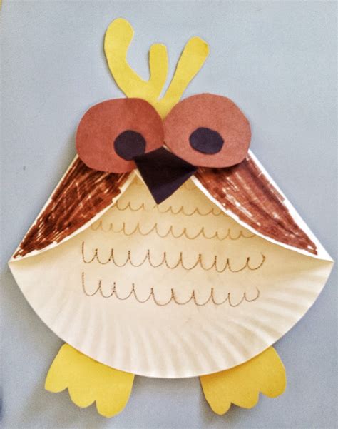 fun activities  kids paper plate owl craft mommysavers mommysavers