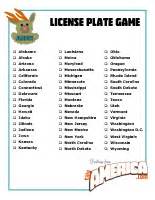 images   state license plate game printable state license