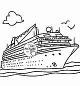 Ship Cruise Coloring Pages Titanic Kids Disney Drawing Boat Printable Sinking Transportation Ships Print Columbus Printables Sheets Wuppsy Color Drawings sketch template
