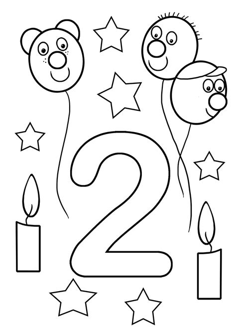 birthday colouring  pages