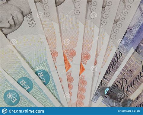 pound notes editorial photography image  banking