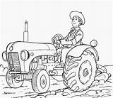 Tractor Coloring Pages Printable Kids Ford sketch template