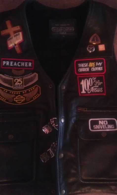 church clothes patch biker vest