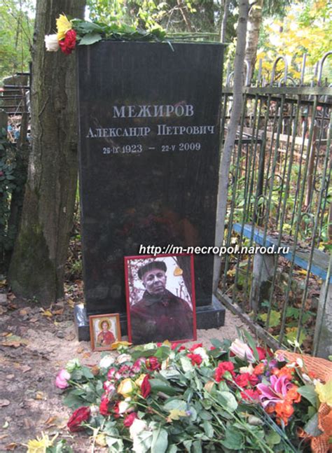 Могилы знаменитостей Межиров Александр Петрович 1923 2009